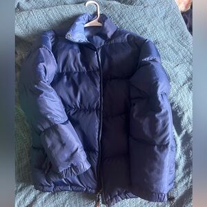 Women’s LL Bean reversible down coat.